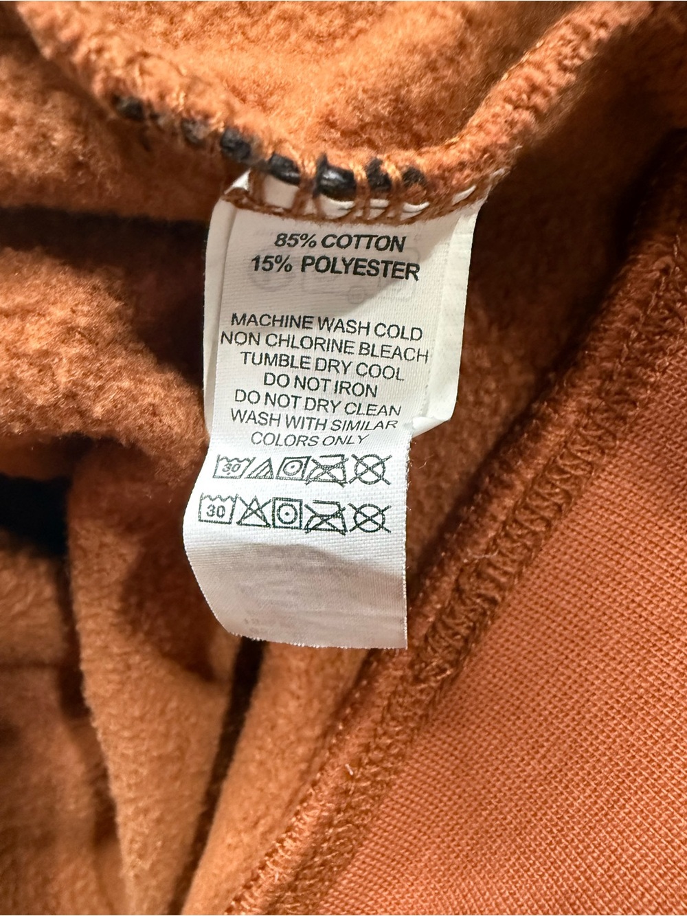 Men's Rust Orange Sitka Pullover Hoodie - Picture 4 of 4